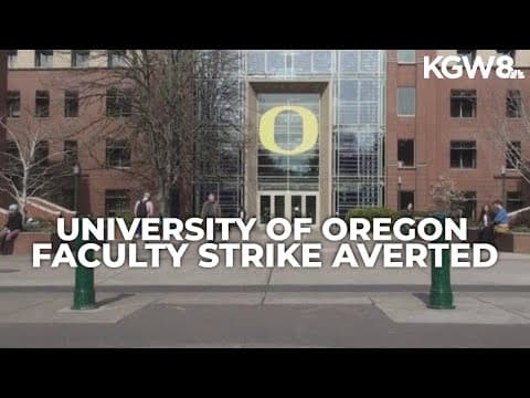 University of Oregon, faculty union pauses strike after reaching tentative agreement