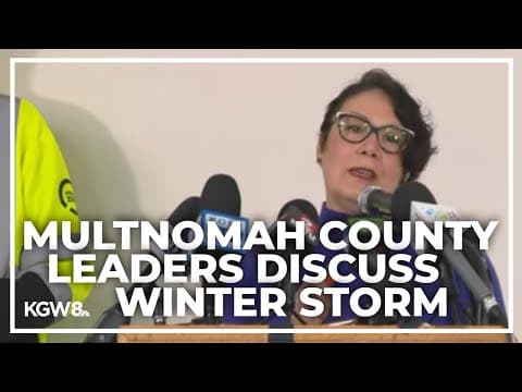Multnomah County declares state of emergency, opens severe weather shelters