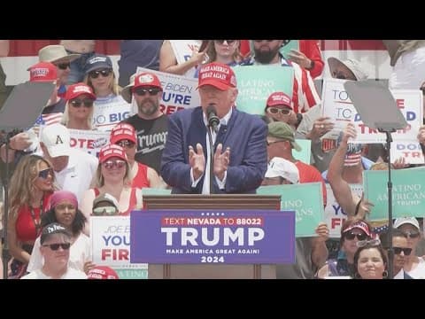 Former President Donald Trump continuing campaign trail in Florida
