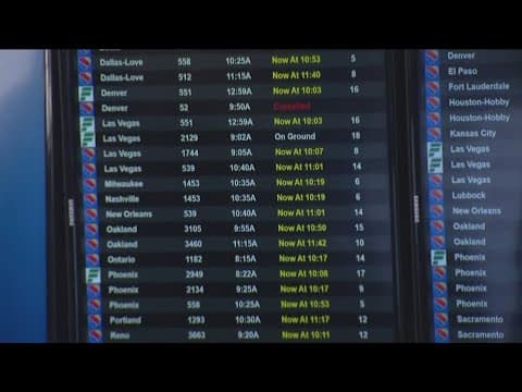 Dense fog caused flight delays on Monday