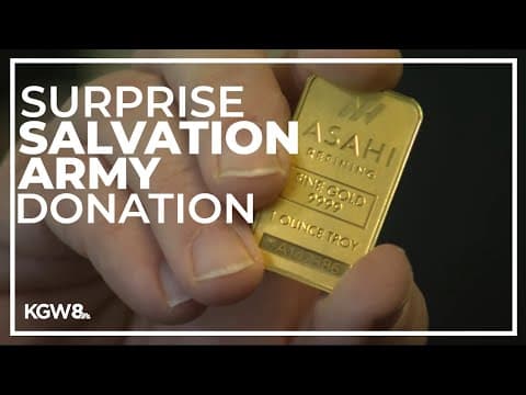 Gold bar donated to Salvation Army in North Portland