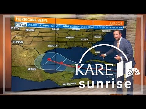 Hurricane Beryl upgrades to Category 5 storm