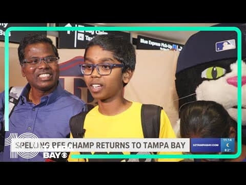 Scripps National Spelling Bee champion returns to the Tampa Bay area
