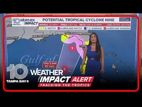 Tracking the Tropics: Hurricane, storm surge watch issued for parts of Florida Gulf Coast