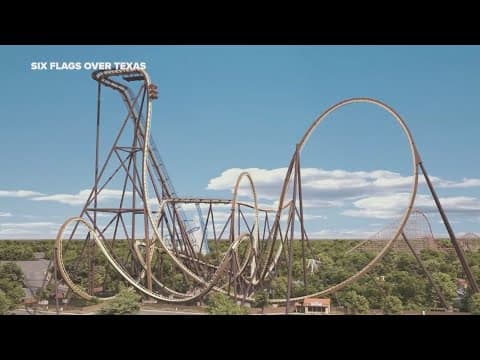 Six Flags Over Texas' newest rollercoaster breaks six world records