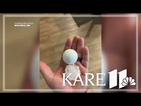Large hail falls in Waconia area