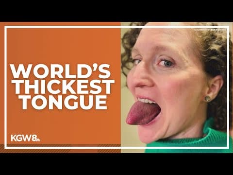 Portland woman holds Guinness World Record for her tongue circumference
