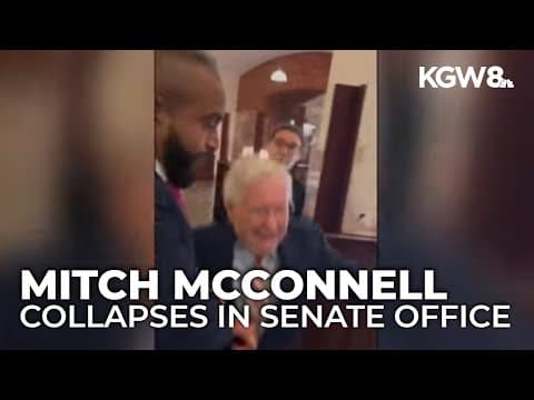 Sen. Mitch McConnell falls again inside Senate building