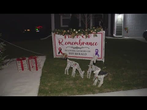 Greenfield mom lights remembrance tree