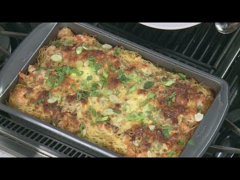 Chef Kevin cooks up Angel Hair Shrimp Pasta, Fall Cobb Salad