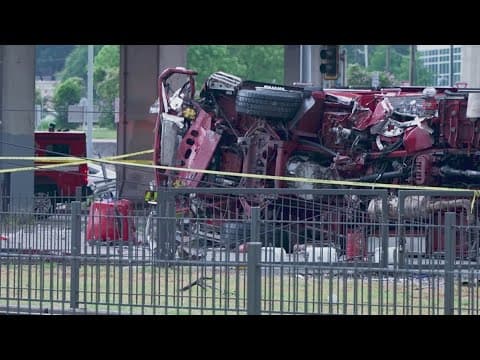 DART services are to be restored Wednesday after a fire truck crashed on the tracks