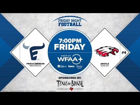 Friday Night Football | Argyle vs Frisco Emerson Game Preview