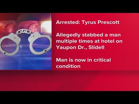 Man arrested for stabbing incident in Slidell, police say