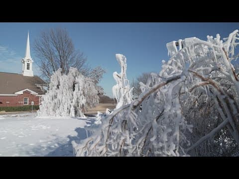 Burst water mains create 'winter wonderland' scenes in Frisco and Carrollton