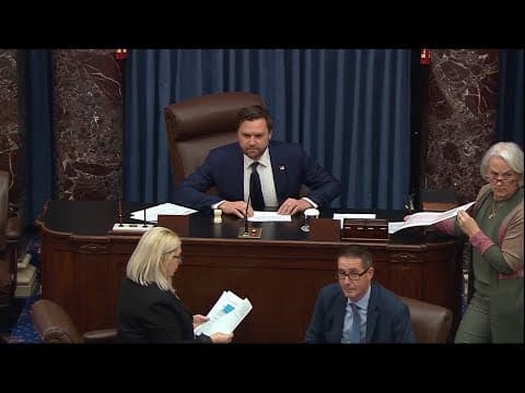 Vice President Vance casts the tie-breaking vote to confirm Hegseth as Trump's defense secretary