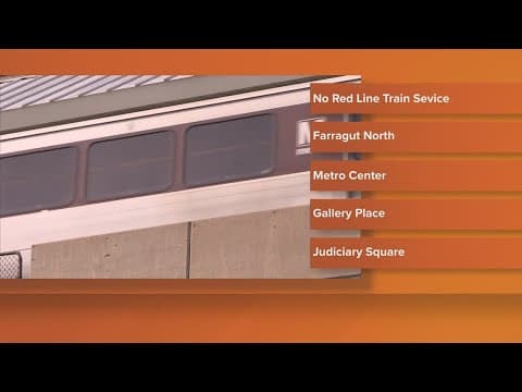 Metro reminder: Red Line service is suspended between Union Station and Dupont Circle