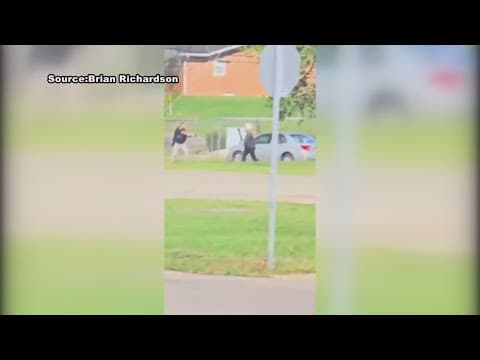 Suspect shot by Indiana police officer after wielding sword-type object, then steals police car