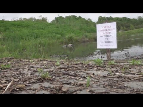 30 to 40 gallons of oil contaminates Quarry Trails waterways