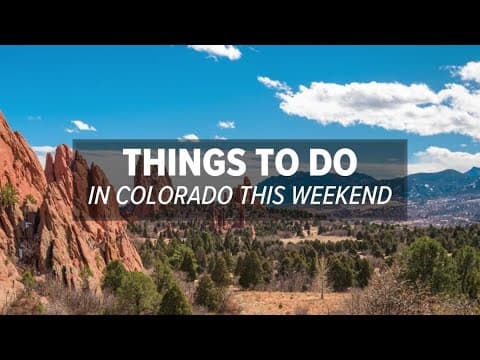 Things to do in Colorado this weekend, Aug. 9-11