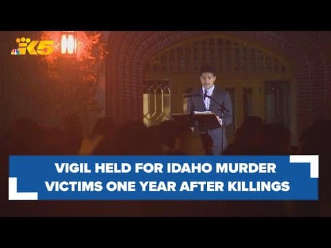 Vigil held for Idaho murder victims one year after killings