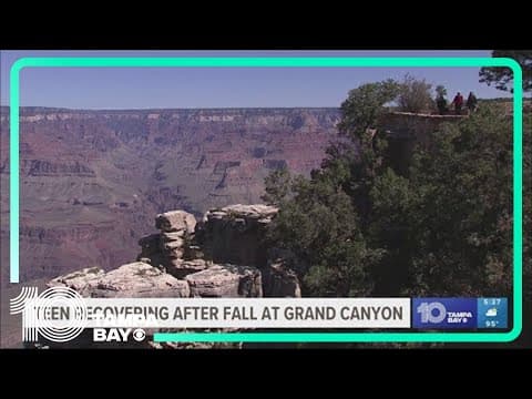 Teen recovering after nearly 100-foot fall into the Grand Canyon