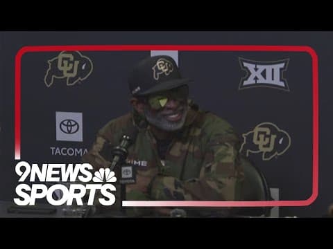 Deion Sanders holds CU news conference before Utah rivalry game