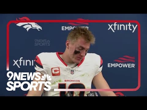 Bo Nix addresses media after Broncos blown out by Ravens