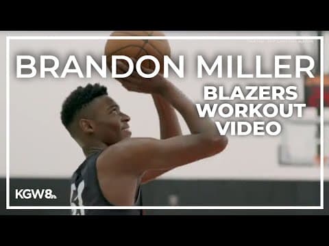 Brandon Miller | Trail Blazers NBA Draft workout highlights