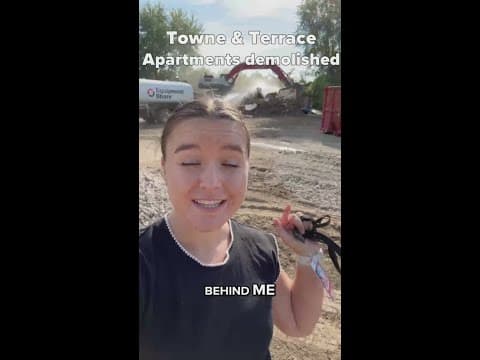 Final Towne and Terrace apartments demolished