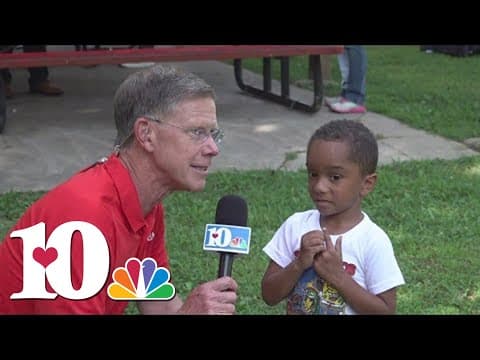Todd talks to Lincoln about the rainy weather