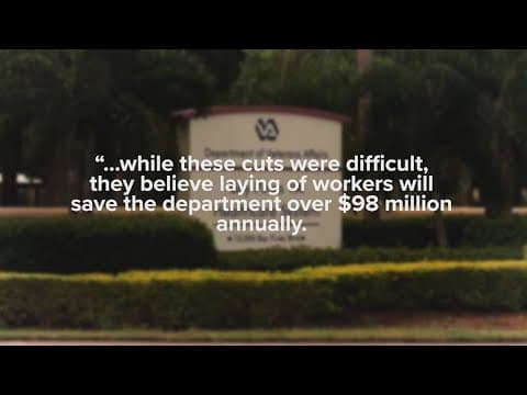 VA drops 1,000 staff members as part of Trump's effort to reduce federal workforce