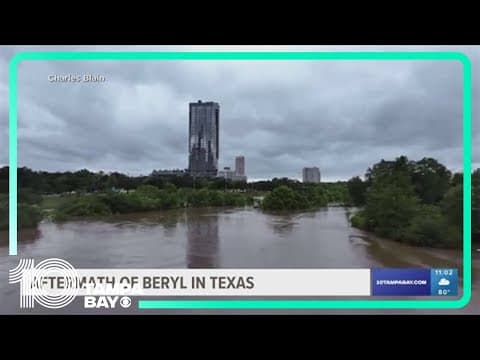 Florida Red Cross volunteers providing relief following Beryl