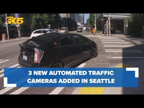 SDOT adding 3 automated traffic cameras in Seattle intersections