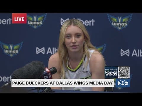 Dallas Wings Media Day 2025 | Paige Bueckers full press conference