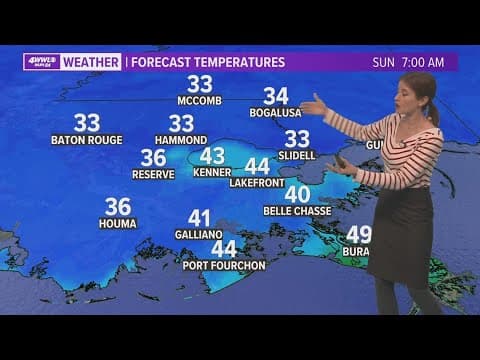 A sunny and chilly Sunday; turning really cold ahead of Christmas Eve