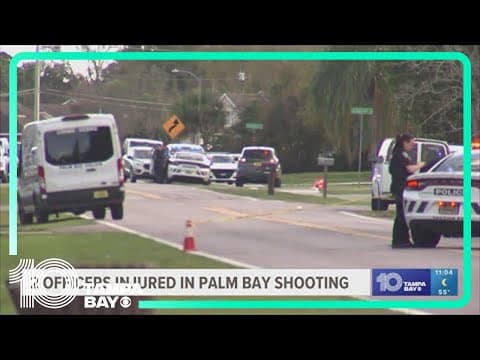 2 officers on Florida's Space Coast wounded from gunfire but will survive
