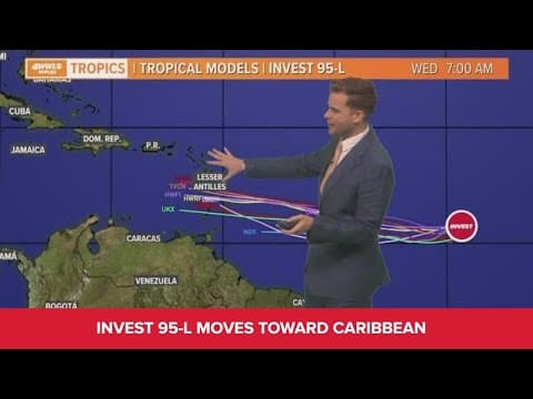 Monday morning tropical update: Invest 95-L headed toward Caribbean