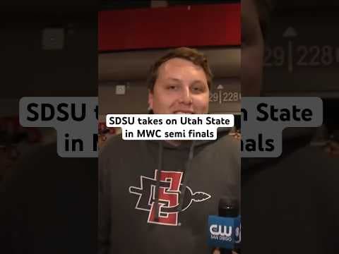 SDSU takes on Utah State in MWC semi finals in Las Vegas