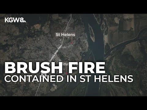 Fire crews monitoring hotspots from fire in St. Helens