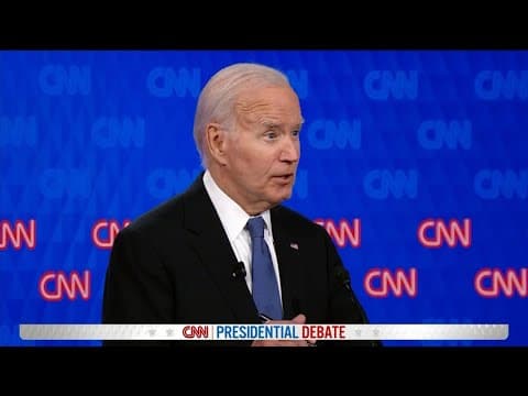First 2024 Biden-Trump Debate: Biden talks Iran, Afghanistan and Ukraine during presidential debate