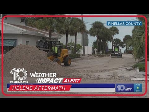 Hurricane Helene aftermath on Treasure Island