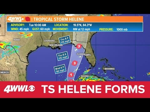 Tuesday 10 AM Tropical Update: Tropical Storm Helene forms