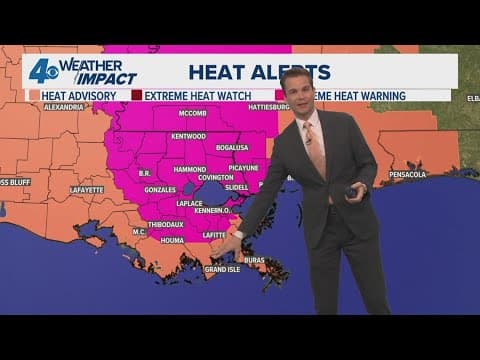 Weather Impact Alert Day: Extreme Heat Warning Wednesday, showers possible