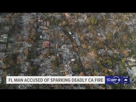 Authorities charge man with sparking deadly January wildfire that leveled LA neighborhoods