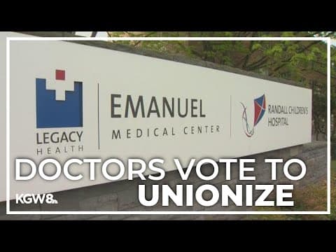 Nearly 200 Legacy Health doctors vote to unionize