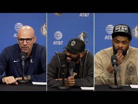 Dallas Mavericks vs. OKC Thunder | Jason Kidd, Kyrie Irving, Naji Marshall postgame 1.17.25