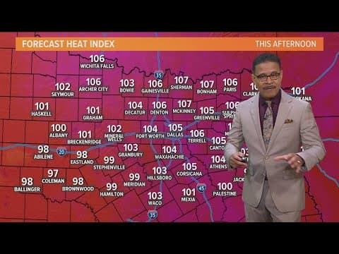 DFW weather: 105 heat index expected Friday