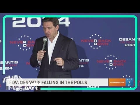 DeSantis falling in polls nationally and in battleground states