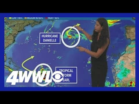 Tropical Storm Earl, Hurricane Danielle Friday night update