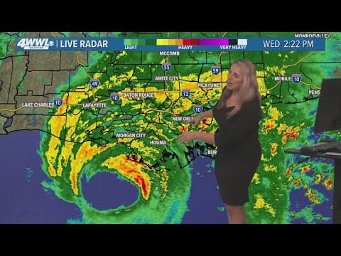 2 PM Tropical Update: Hours away from Francine landfall